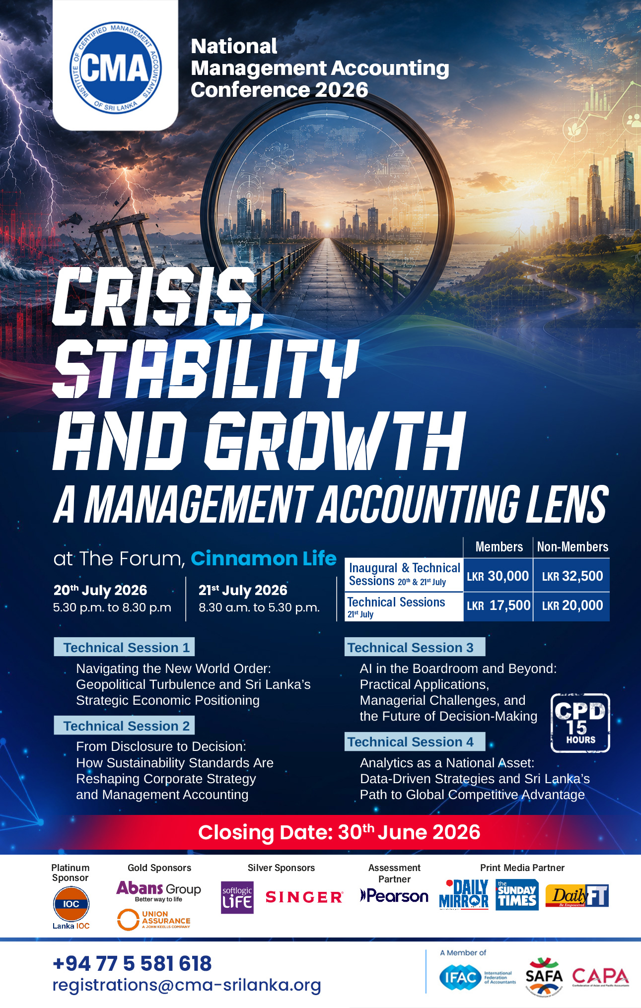 CMA National Management Accounting Conference 20-21 July 2026